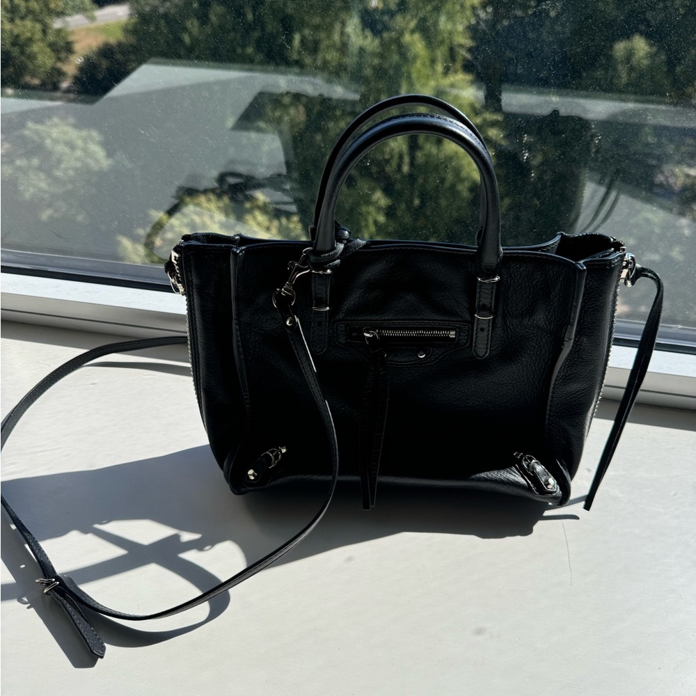 Balenciaga Black in Leather Papier leather crossbody bag